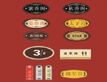 景东门牌设计制作三要素。